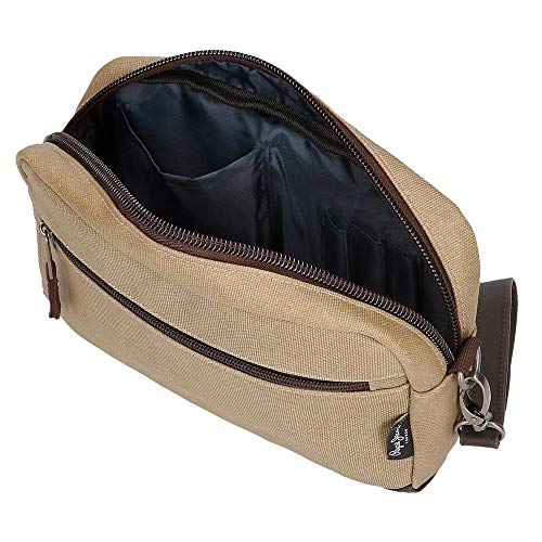 Bolso de Mano Pepe Jeans JASP, Marrón, 24.5 x 15 x 6 cm