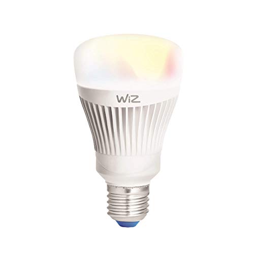 Bombilla LED WiZ inteligente con conexión WiFi, luz blanca y de colores. Regulable, 64.000 tonos de blanco, 16 millones de colores. Funciona con Amazon Alexa y Google Home.