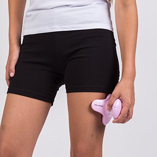 BONNO® Masajeador corporal de vibración - Rosa (modelo 2020) - Masaje Shiatsu, anticelulitis, reflexología y acupresión - Vibromasajeador de mano portátil - Garantía 2 Años