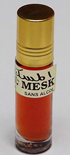 Botella cristal con roll on de 10 ml de perfume-aceite de Musk (Almizcle árabe) sin alcohol