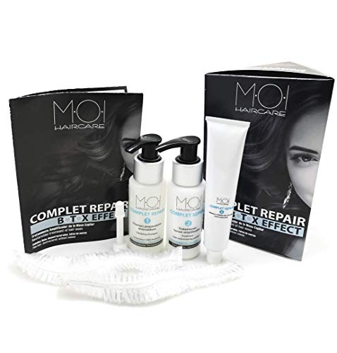 BOTOX CAPILAR COMPLET REPAIR Tratamiento capilar efecto Botox - Kit para 2 usos - sin Parabenos M·O·I HairCare