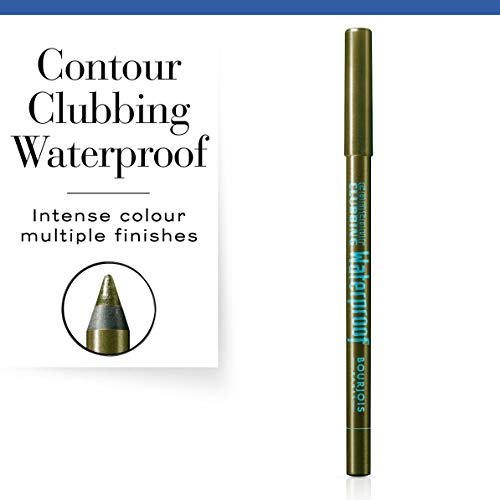 Bourjois Contour Clubbing Waterproof, Delineador de Ojos, Tono 62 Kaki'smatique - 1.2 gr.