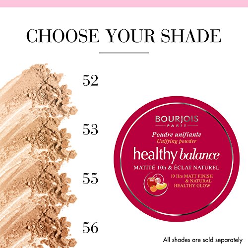 Bourjois - Healthy Balance - Maquillaje en polvo, tono beige fonce