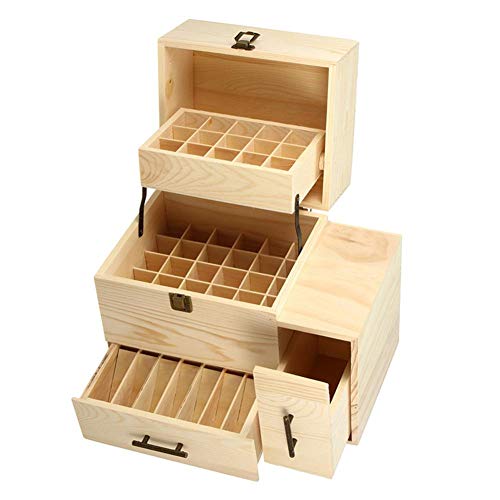 Box aceites esenciales, aromaterapia de 3 capas de almacenamiento caja de cartón de aceites esenciales utilizados para el almacenamiento de la joyería, aceites esenciales, anillos, accesorios pequeños