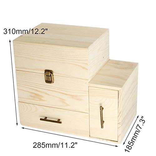 Box aceites esenciales, aromaterapia de 3 capas de almacenamiento caja de cartón de aceites esenciales utilizados para el almacenamiento de la joyería, aceites esenciales, anillos, accesorios pequeños