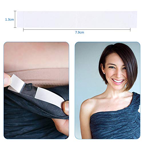 BOZEVON Body Fashion Tape 36pcs - Invisible Transparente Cinta Adhesiva de lencería para Mujer Prevenir Alergia Cinta Doble Cara Sin Estimulacion