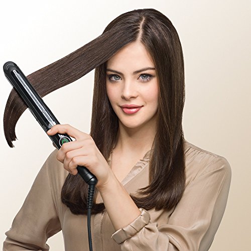 Braun Satin Hair 7 ST780 - Plancha de pelo profesional con tecnología SensoCare, placa de cerámica y definidor de rizos, color negro
