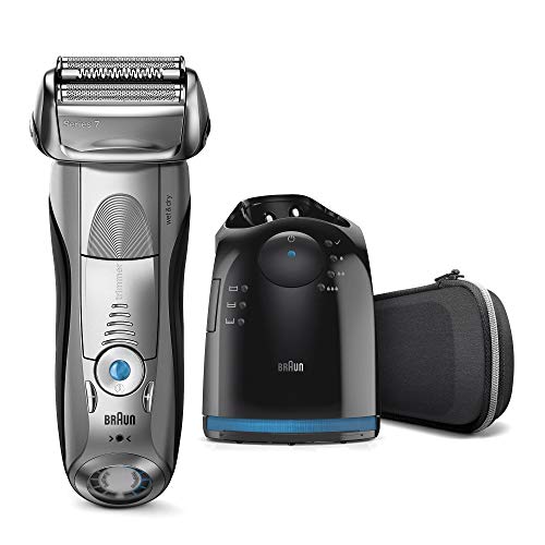 Braun Series 7 7898 cc - Afeitadora eléctrica para hombre de lámina , en seco y mojado, máquina de afeitar barba con estación de limpieza Clean & Charge