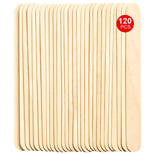 Breett 120 Piezas Espátulas para Depilación con cera, Espátulas para Cera Depilatoria Profesional, Espátulas para Cera Caliente, Espátulas para dimensiones de aplicación 150 x 17 x 1.5 mm