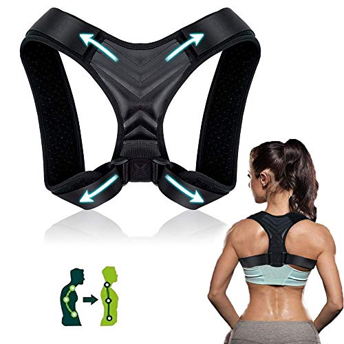Breett Corrector de Postura, Corrector de Postura Espalda y Hombro para Hombre y Mujer Transpirable, Talla Asjustable Faja Espalda Recta Soporte -Aliviar el Dolor de Espalda, Hombro y Cuello