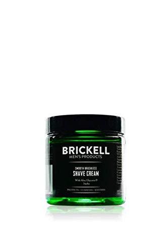 Brickell Men’s Products – Crema de Afeitar Suave Sin Brocha para Hombres - Natural y Orgánica – 59 ml