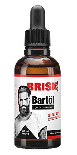Brisk bart-öl Olor Neutral / bartpflegemittel ayuda para picazones, también para sensibles Piel / 2 Pack (2 x 50ml)