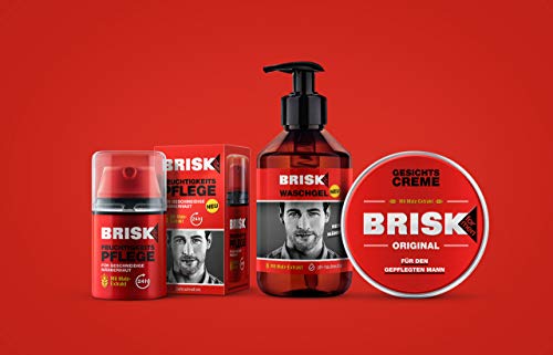 BRISK - Cuidado hidratante con extracto de malta para una piel suave para hombres