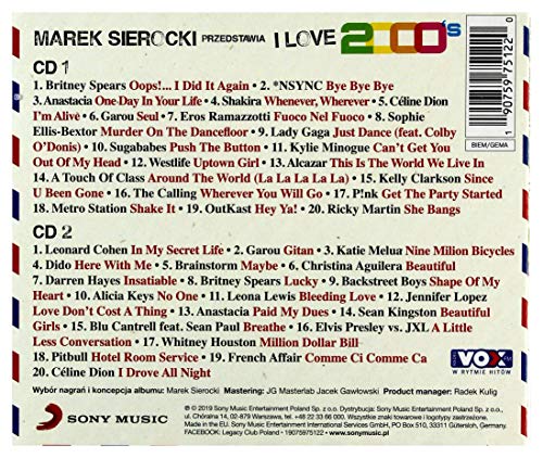 Britney Spears / Nsync / Anastacia: Marek Sierocki Przedstawia: I Love 2000's [2CD]
