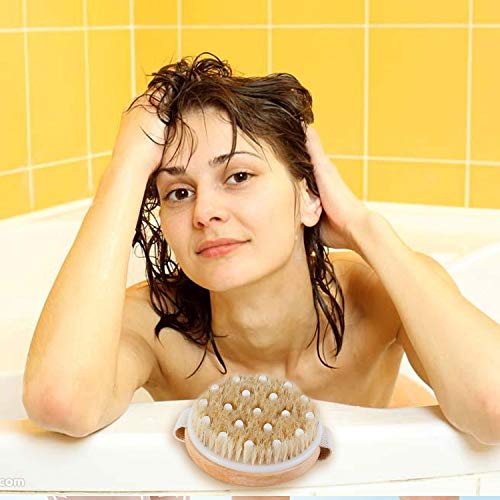 Brocha exfoliante para el cuerpo con cepillo seco para celulitis y linfática