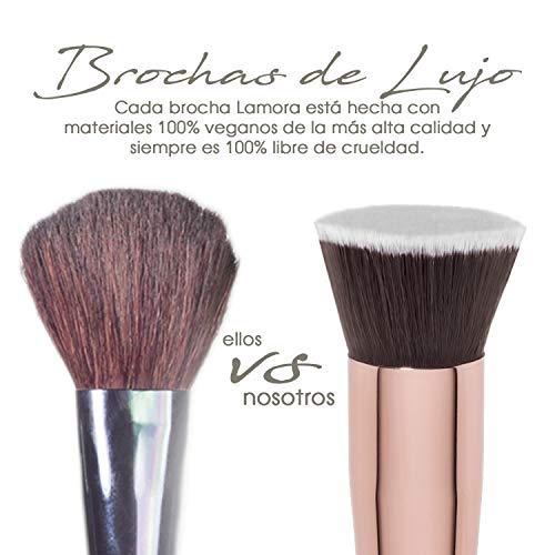 Brochas De Maquillaje Kabuki Profesional - Pincel Facial Ideal Para La Aplicación De Bases De Maquillaje Liquido Tradicionales y Fluidas - Perfecto También Para Aplicar y Difuminar Bases de Maquillaje en Polvos Suelto y Compacto - Calidad Premium - Fibras Brochas De Maquillaje Kabuki Profesional - Pincel Facial Ideal Para La Aplicación De Bases De Maquillaje Liquido Tradicionales y Fluidas - Perfecto También Para Aplicar y Difuminar Bases de Maquillaje en Polvos Suelto y Compacto - Calidad Premium - Fibras