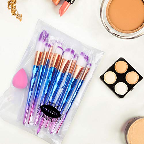 Brochas de Maquillaje,12pcs Maquillaje Profesional Pinceles Maquillaje de Ojos Rubor Contorno de los Labios Corrector Brochas Cosméticas