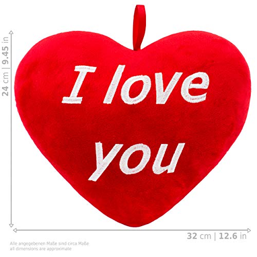 BRUBAKER Peluche Gigante XXL - Oso Panda - 100 cm - Corazón de Felpa 'I Love You' Incluido