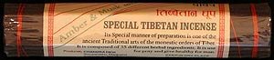 BUDDHAFIGUREN Incienso Tibetano Especial - ámbar y almizcle