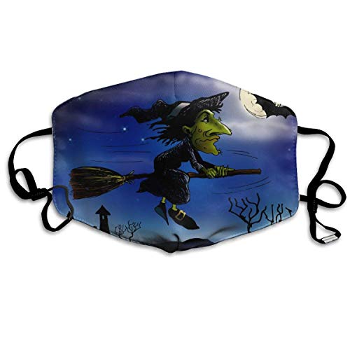 Bufanda de Cara Decoración Facial Halloween Theme Face Washable Reusable Unisex Soft and Comfortable For Men and Women Personalized White