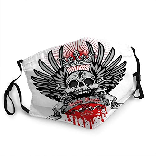 Bufanda facial, diseño de pájaro flamenco y palma tropical, antipolvo, bufanda facial, para hombres y mujeres, supermercado, 20 x 15 cm