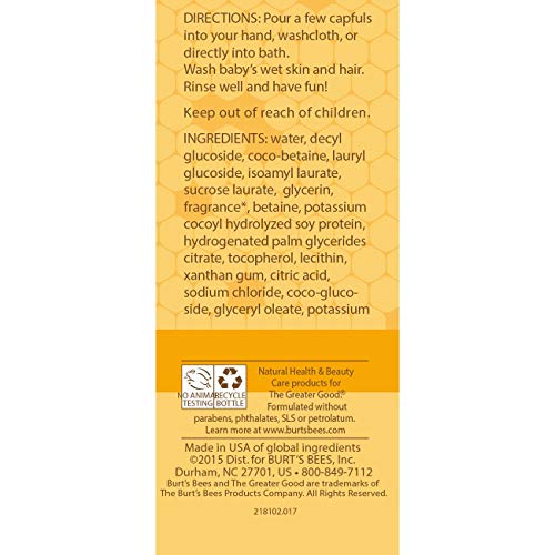 Burt's Bees Baby Bee, Champú y Gel de Ducha (235 ml)