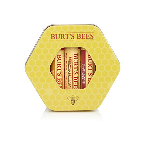 Burt's Bees Set De Regalo Hidratante De Tres Latas Burt'S Bees Con 1 Blsamo Labial Con Cera De Abejas Con Vitamina E Y Menta 90 g
