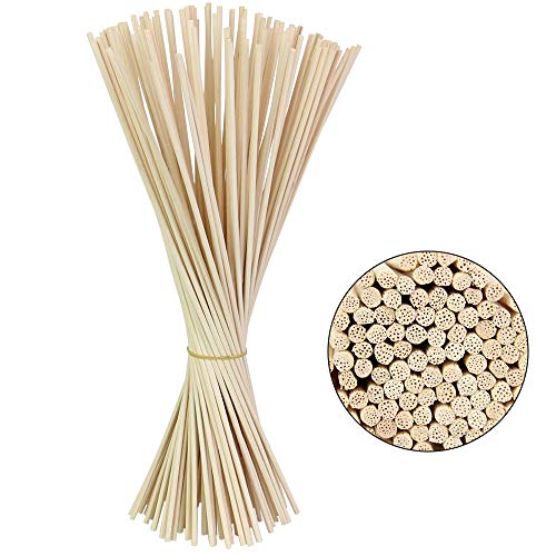 BUZIFU Ambientador Varillas, 100 unids Palitos para Ambientador, Madera Porosa, Palos de Ratán, 30 cm/11,8 Pulgadas, Accesorios para Fragancias, para Absorber y Transmitir El Líquido Aromático