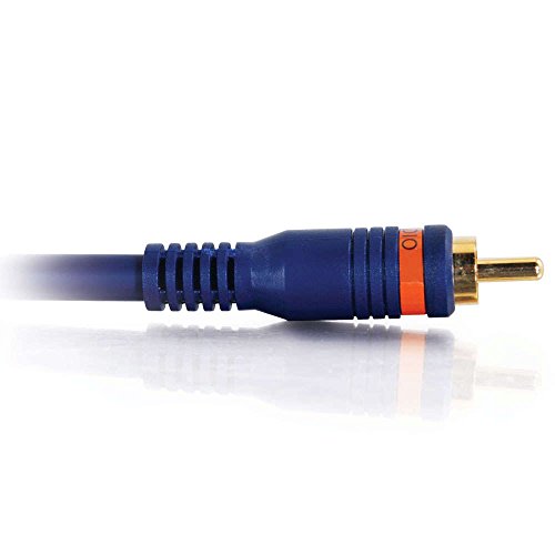 C2G 0.5m Velocity Digital Audio Coax Cable - Cable coaxial (0,5 m, RCA, RCA, Male connector/Male connector, Negro)