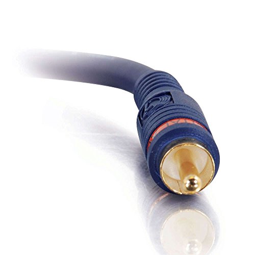 C2G 0.5m Velocity Digital Audio Coax Cable - Cable coaxial (0,5 m, RCA, RCA, Male connector/Male connector, Negro)