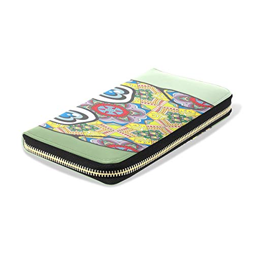 Cabeza Cráneo Estilo México América Pasaporte largo Embrague Monederos Cremallera Monedero Caja Bolso Organizador dinero Bolsa Titular la tarjeta crédito para dama Mujer Chica Hombres Regalo viaje