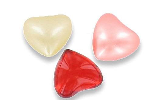 Caja de 24 perlas de aceite de baño fantasías - Corazones 3 perfumes