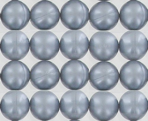 Caja de 24 perlas de aceite de baño nacaradas - plateadas perfume océano