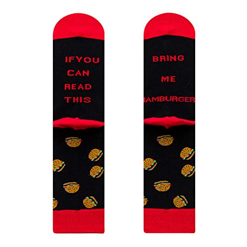 Calcetines para hombre 1 par de regalo suave otoño invierno hion desgaste diario IF you N AD this novedad tmas media pantorrilla carta impresa graciosa (E)