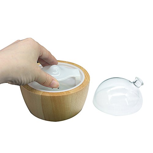 Caliente niebla de bambú ultrasónico y cristal aroma de aceite esencial nebulizador difusor, aromaterapia vaporizador