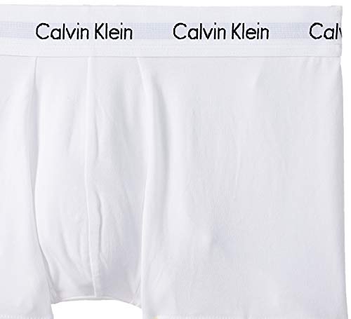 Calvin Klein 3p Low Rise Trunk Bóxer, Multicolor (White/Red/Navy), L (Pack de 3) para Hombre