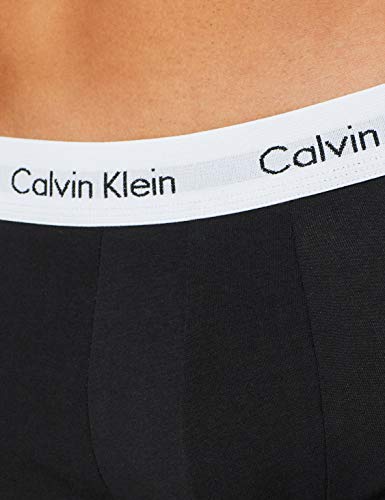 Calvin Klein 3p Low Rise Trunk Bóxer, Schwarz (Black 001), M (Pack de 3) para Hombre
