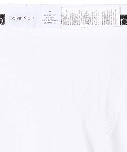 Calvin Klein Hombre - Pack de 3 bóxers de tiro medio - Cotton Stretch, Multicolor (I03 White/Red Ginger/Pyro Blue), M, (Pack de 3)