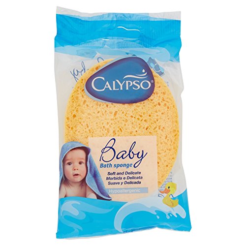 Calypso 31200029, Esponja Natural para Bebés, Celulosa Natural, Colores surtidos, 1 Pieza