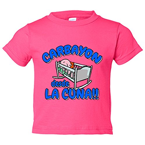 Camiseta niño Carbayón desde la cuna Oviedo fútbol - Rosa, 3-4 años