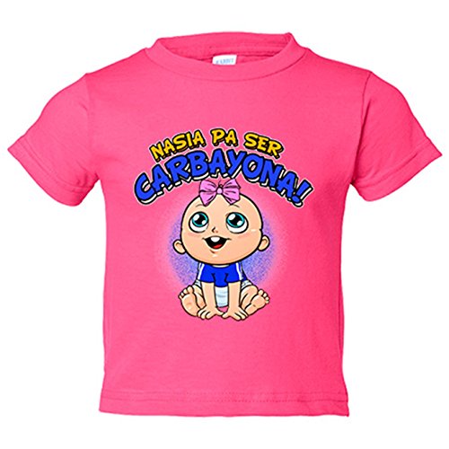 Camiseta niño nacida para ser Carbayona fútbol - Rosa, 3-4 años