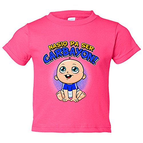 Camiseta niño nacido para ser Carbayon Oviedo - Rosa, 3-4 años