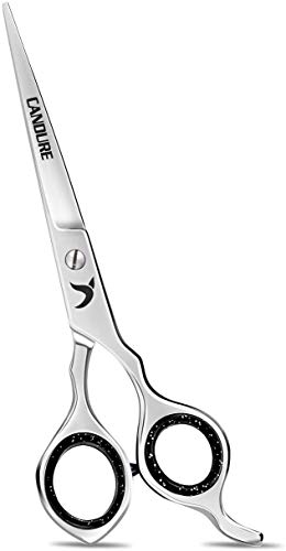 Candure Tijeras de Peluqueria Profesional Tijeras de Pelo - Tijeras de Peluquero de Acero Inoxidable para Corte Pelocon de para Hombre y Mujer