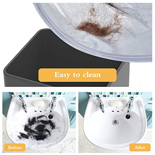 Capa de Peluquería, Bata para Barberías, Capa Peluquerías, Capa Chal Plegable de Salón de Peluquería para Cortar el pelo, Accesorio de Peluquería, Adultos Niño el Hombre Mujer (Plata)