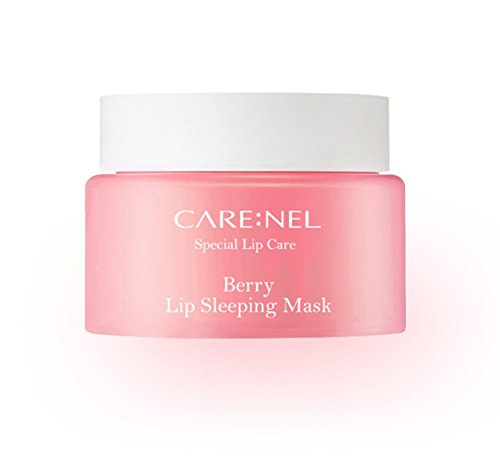 Carenel Berry - Tratamiento nocturno hidratante para labios, 23 g