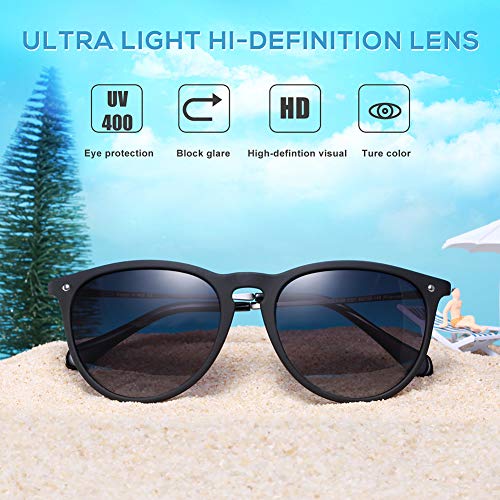 Carfia Gafas de Sol Hombre Mujer UV400 Protección Gafas de Sol Polarizadas