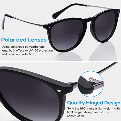 Carfia Gafas de Sol Hombre Mujer UV400 Protección Gafas de Sol Polarizadas