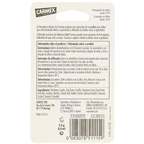 Carmex COS 002 BL Bálsamo labial, 1 tarro - 8.4 ml