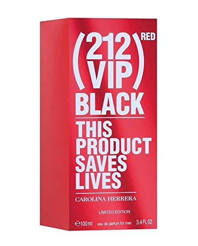 CAROLINA HERRERA 212 VIP Black Red Eau DE Parfum EDICION Limitada 100ML VAPORIZADOR Unisex Adulto, ROJO, Único
