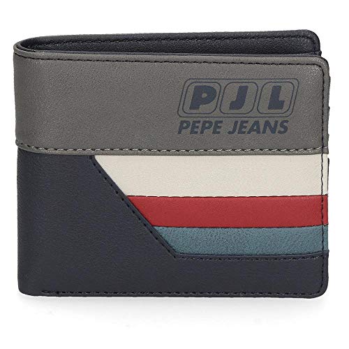 Cartera Pepe Jeans Eighties, Azul, 10.5x9x2 cm